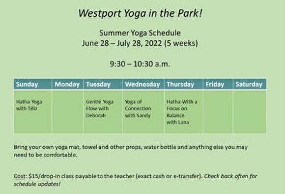 Westport Yoga in the Park