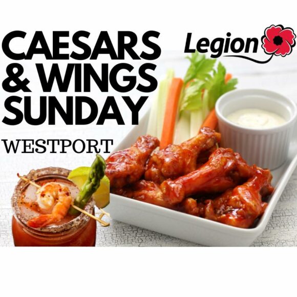 Caesar & Wings Sunday at the Legion