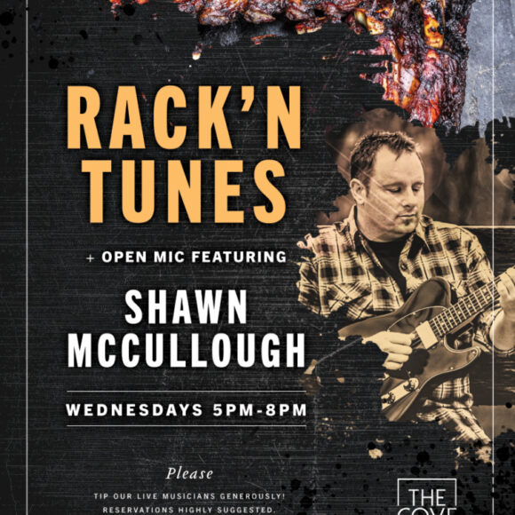 Rack ‘n Tunes + Open Mic with Shawn McCullough at The Cove