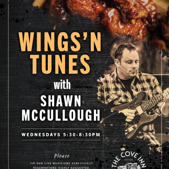 Wings ‘n Tunes + Open Mic with Shawn McCullough Live at The Cove