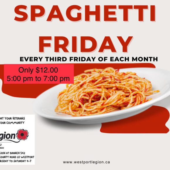 Spaghetti Friday at the Westport Legion